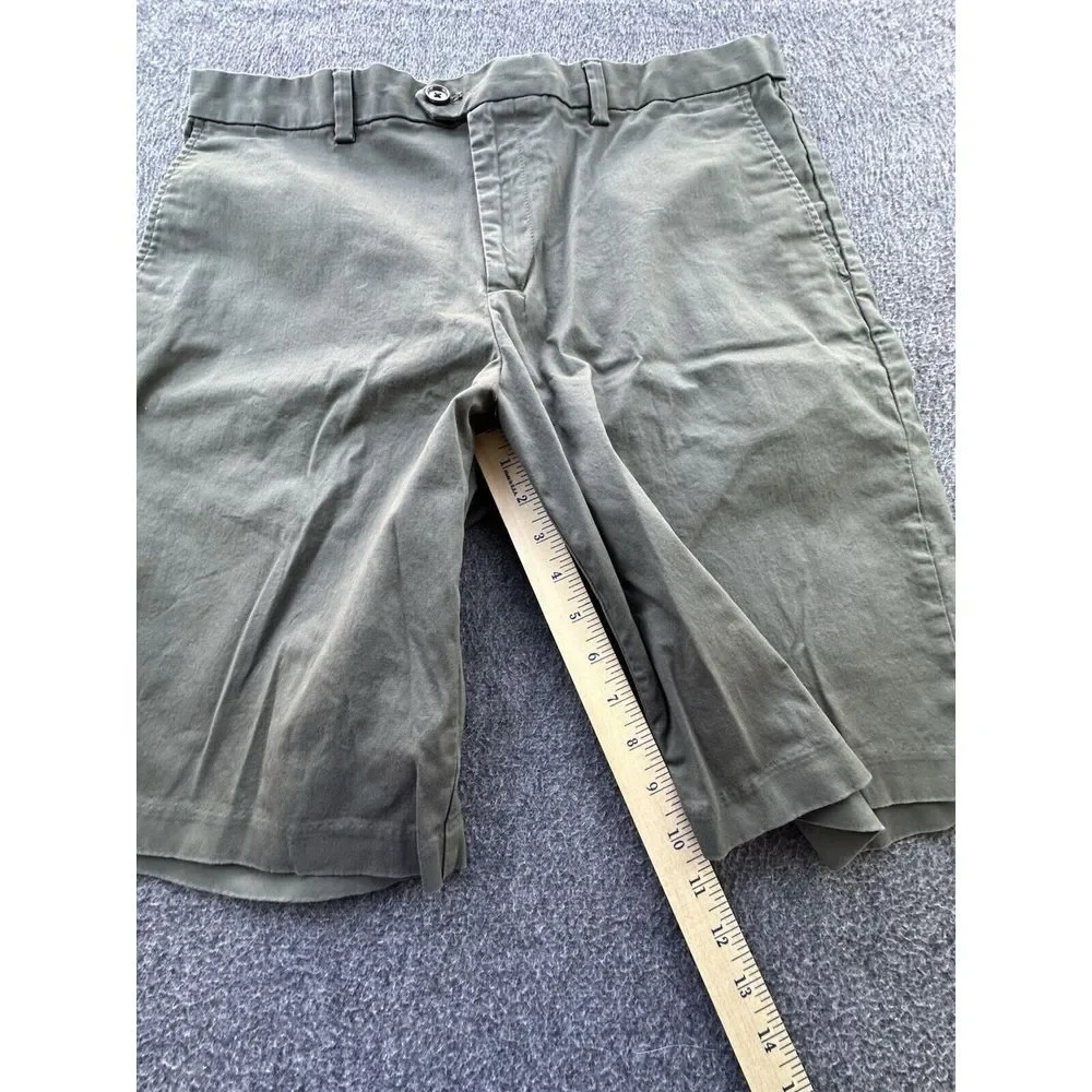 Banana Republic Shorts Mens Size‎ 35 Green Emerson Chino Flat Front Pockets